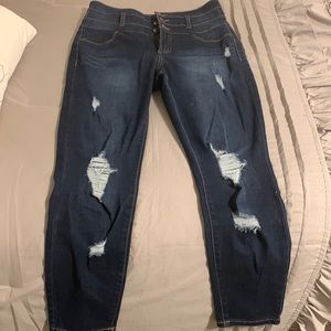 High wasted skinny jeans!